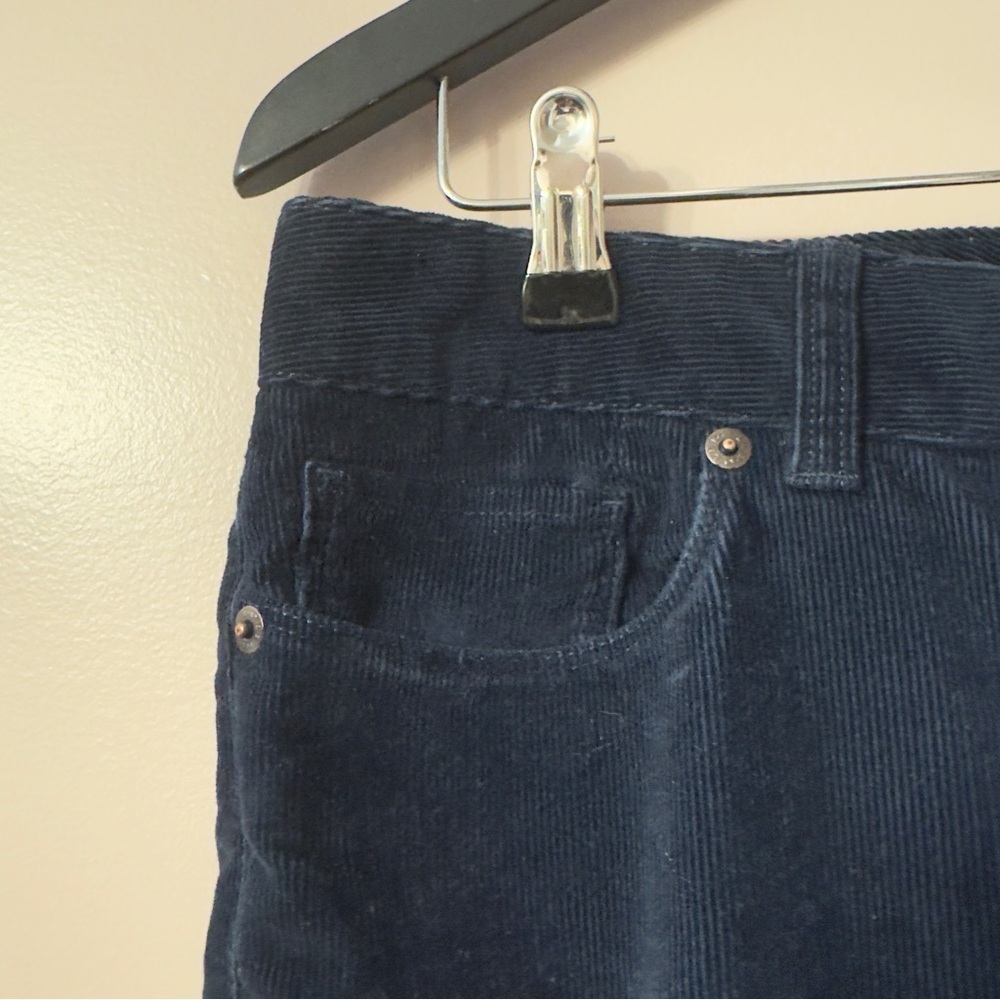 L.L Bean Friendly Fit Corduroy Pants Navy Women Size 10 - Picture 4 of 10